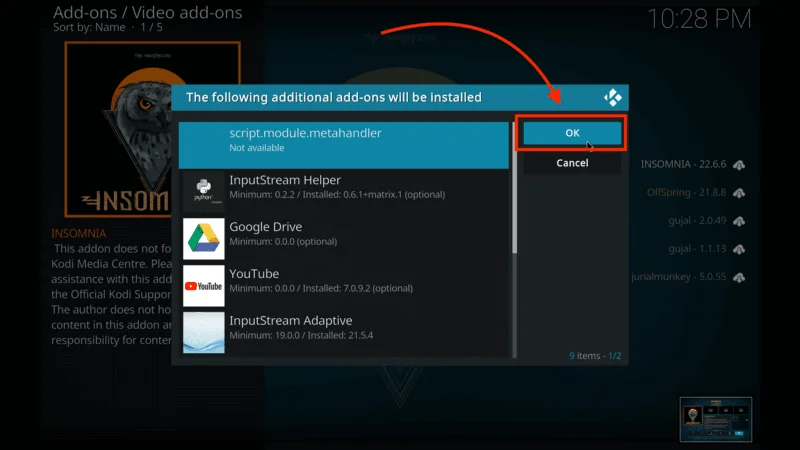 Insomnia Kodi Addon Download Link
